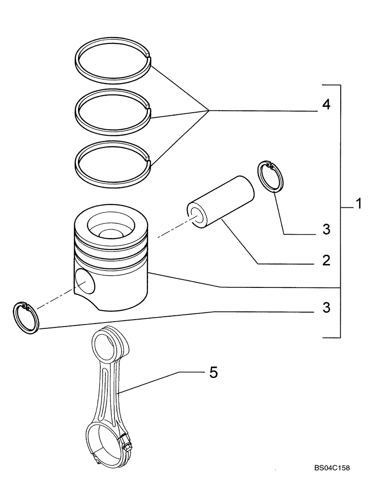 PISTON & RINGS KIT (02-21) - PISTON - ENGINE | ref:87317253