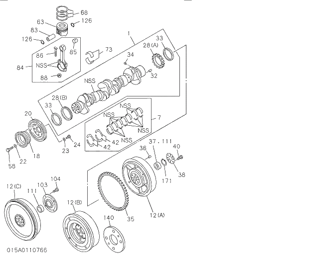 WASHER; DAMPER 015 CRANKSHAFT,PISTON AND FLYWHEEL | ref:9098516820