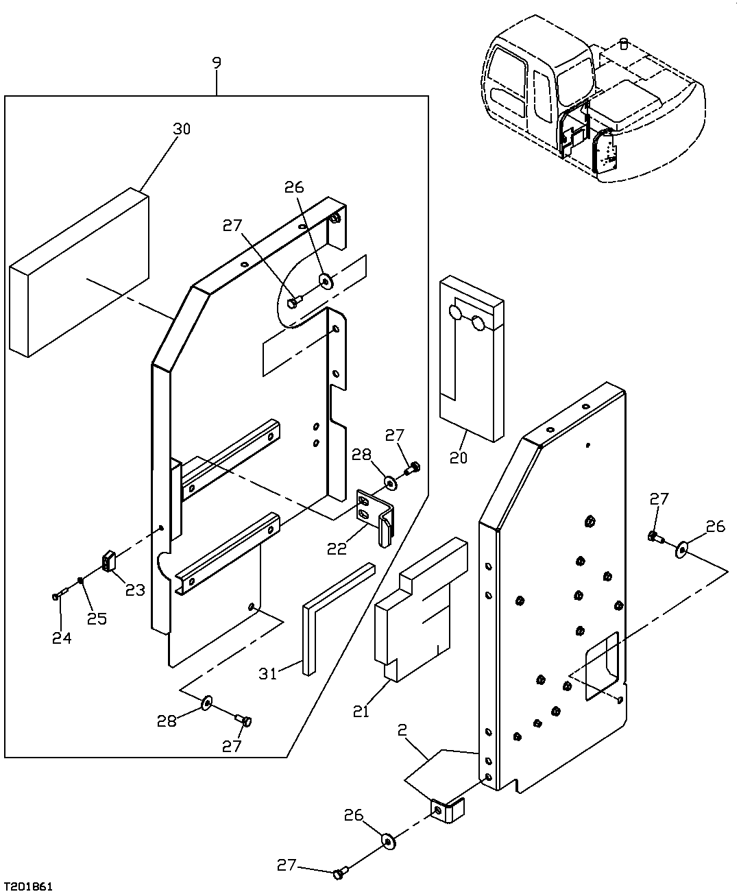 Cap Screw 142 - RADIATOR COMPARTMENT FRONT AND REAR PANELS | ref:19M7402