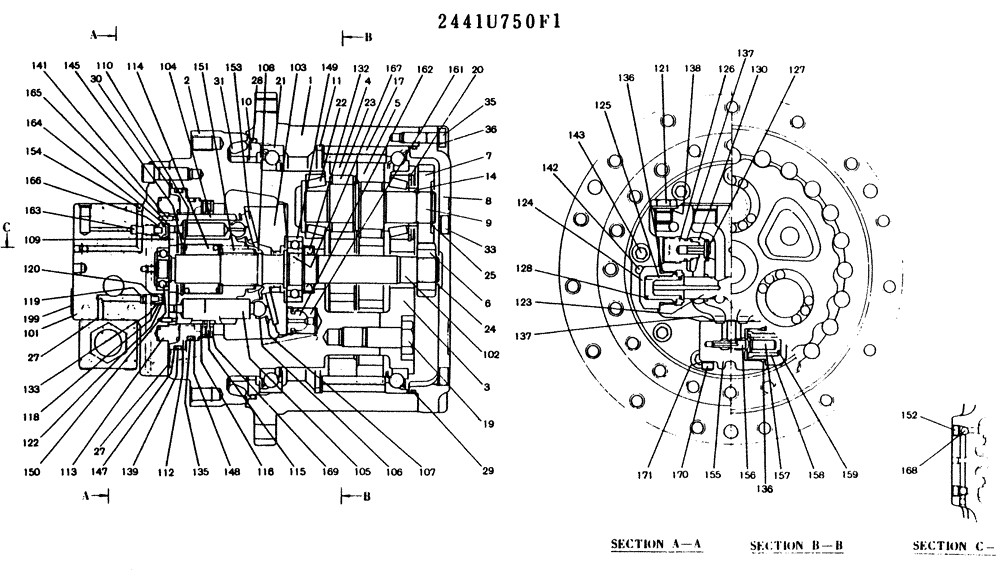 PLUG (11-058) - MOTOR ASSY, (PROPELLING), P/N 2441U750F1 | ref:2441U496S48