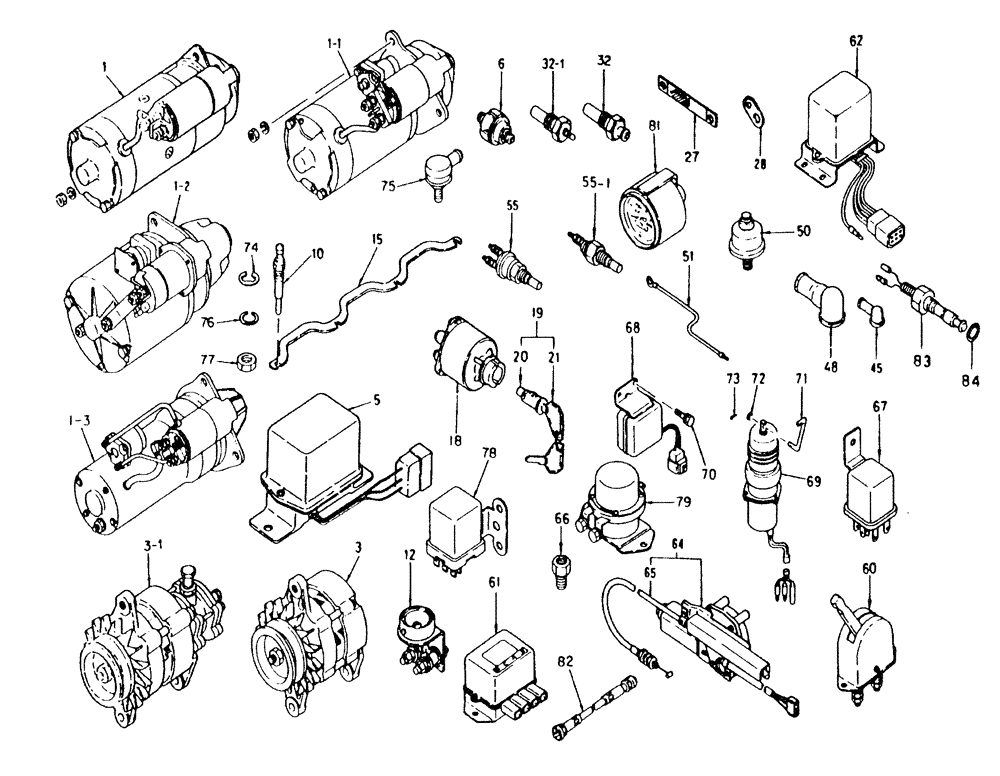 KEY & BARREL ASM (01-018) - ELECTRICAL PARTS | ref:VI1823170070