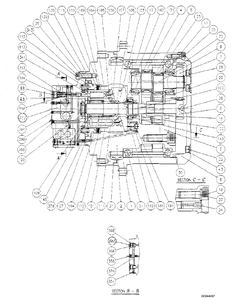 HYDRAULIC MOTOR (06 -02[00]) - MOTOR - TRACK DRIVE | ref:YM15V00001F2