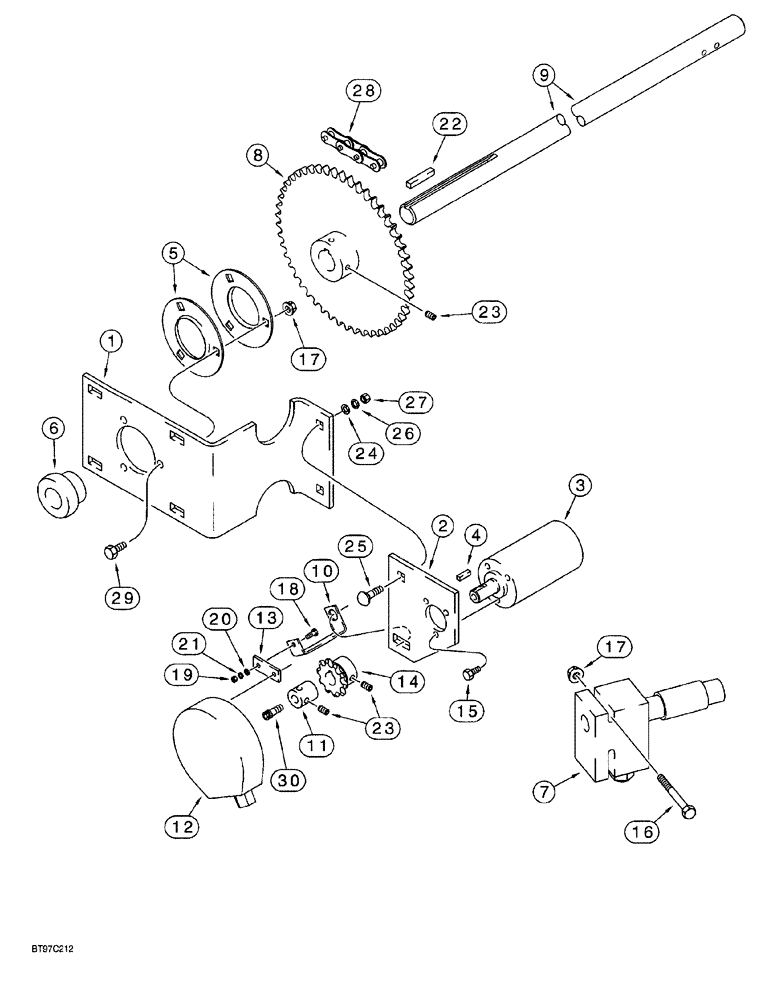 SPROCKET (04-06) - DIRECT HYDRAULIC DRIVE - PLANTER WITHOUT GEARBOX ( | ref:232893A1