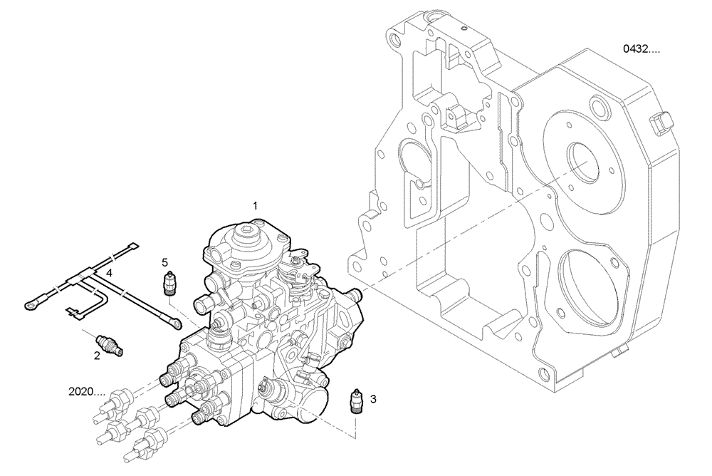 WIRE HARNESS (08-017[04]) - INJECTION PUMP ASSY (2855718 ) | ref:2852088