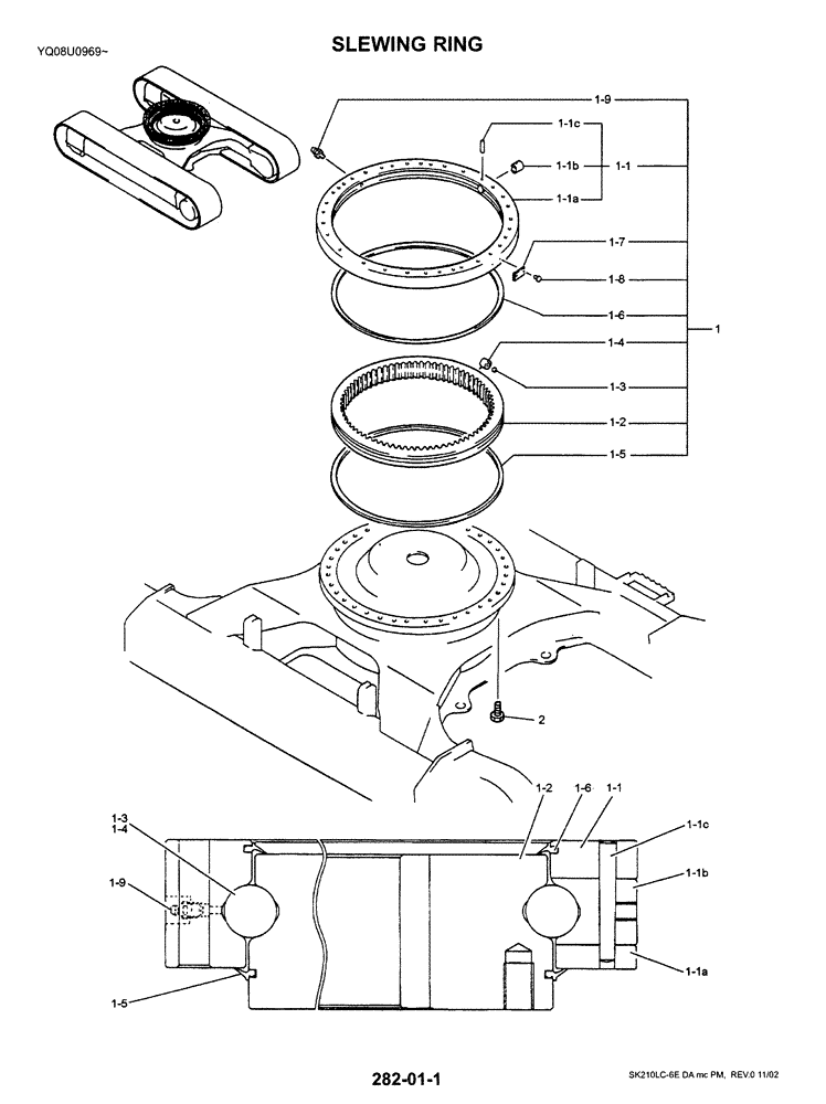 SEAL KIT (02-004) - SLEWING RING | ref:2445P114D7