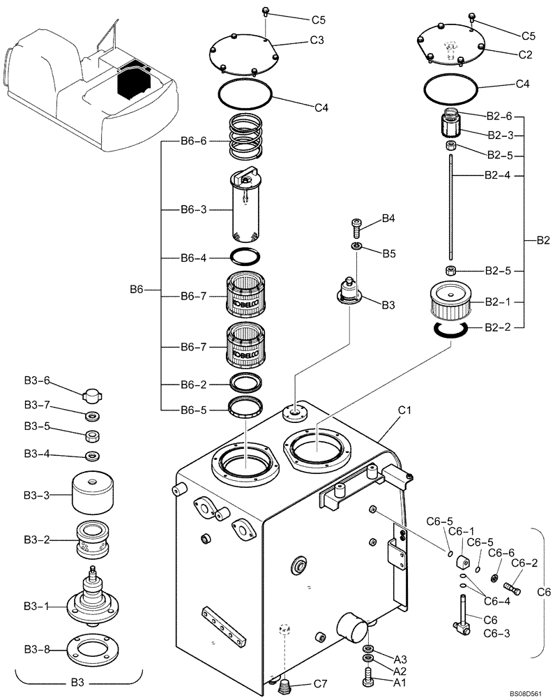 LOCK WASHER (1.012[01]) - HYDRAULIC TANK ASSEMBLY (YN33H00076F1), USED A | ref:ZW26K06000