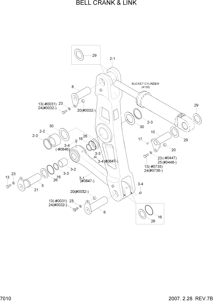 O-RING PAGE 7010 BELL CRANK & LINK | ref:61L1-20281