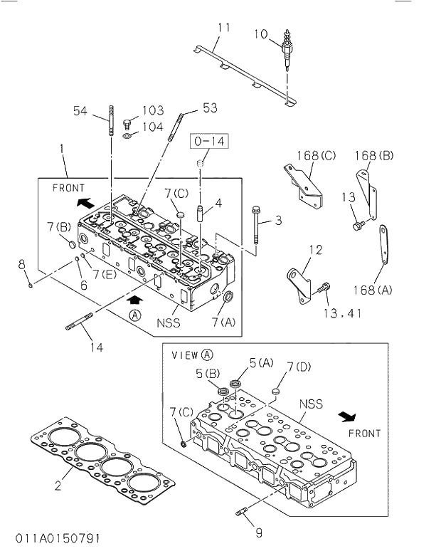 CUP; SEALING,WATER JACKET | 011 CYLINDER HEAD