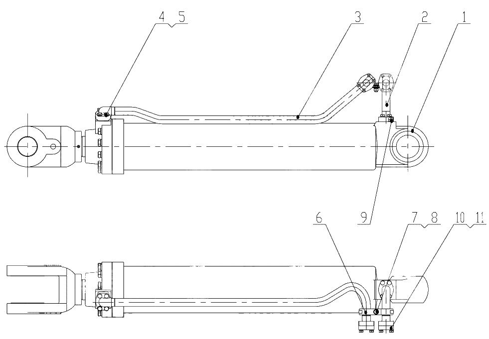 Elbow Assembly Left Lift Cylinder Assembly | ref:Z5E2101102T8