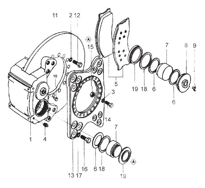 PIN M18x2x40 72006036 Double disc brake | ref:75502011