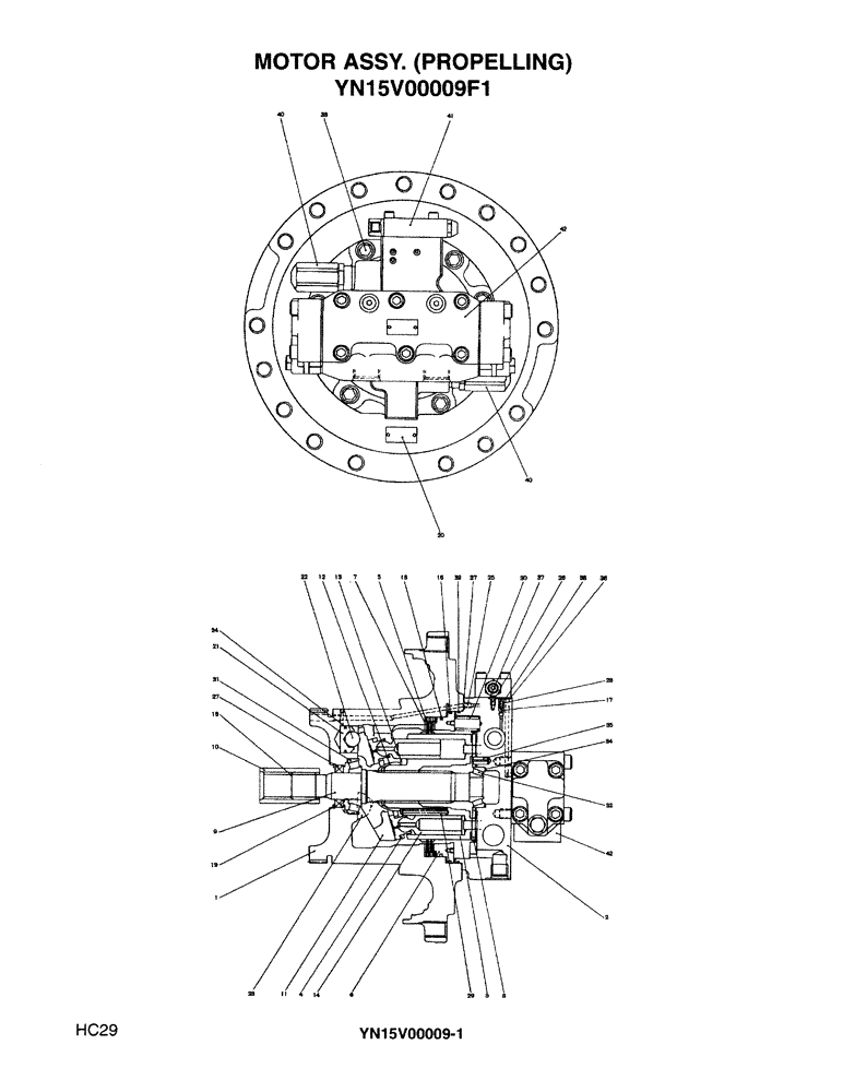 PILOT VALVE (12-021) - MOTOR ASSY. (PROPELLING) | ref:YN15V00009S008