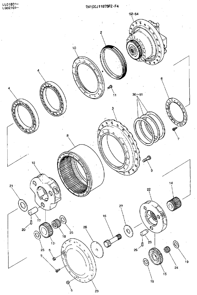 RING GEAR (07-007) - REDUCTION UNIT(PROPEL) | ref:2401N473