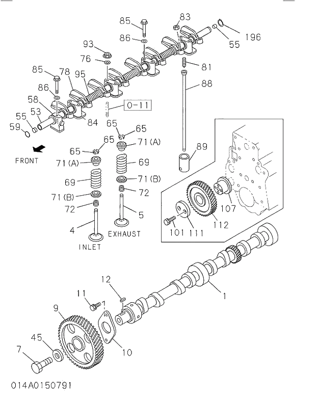 SPRING; ROCKER SHAFT 014 CAMSHAFT AND VALVE | ref:1095803350