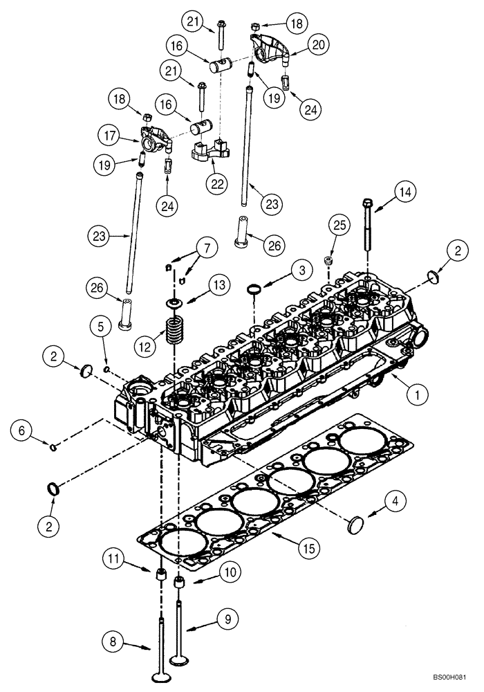 PUSH ROD (02-15) - CYLINDER HEAD -  VALVE MECHANISM | ref:J941253