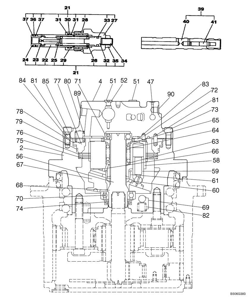 REPAIR KIT (06-04A) - MOTOR ASSY -  TRACK DRIVE | ref:LZ006900