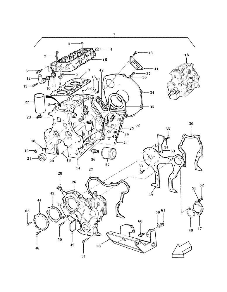 O-RING,0.103" Thk x 3.237" ID, -152, Cl 5, 75 Duro (03A01) - ENGINE, CYLINDER BLOCK, HEAD & RELATED PARTS, 3-CY | ref:379275S94