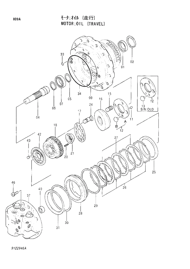 * PIN;KNOCK 009 OIL MOTOR (TRAVEL). | ref:4271350