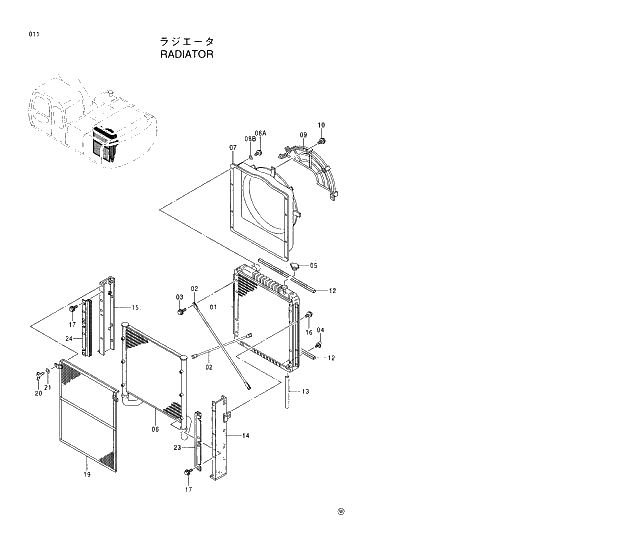 * BOLT;SEMS 011 RADIATOR | ref:J010816